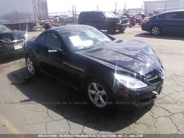 WDBWK54FX6F129190 - 2006 MERCEDES-BENZ SLK 280 BLACK photo 1