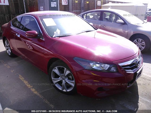 1HGCS2B84CA008978 - 2012 HONDA ACCORD EXL RED photo 1