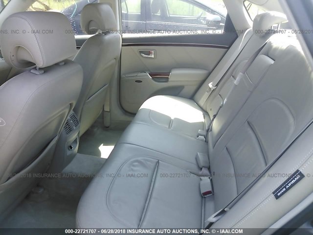 KMHFC46F37A189795 - 2007 HYUNDAI AZERA SE/LIMITED GRAY photo 8