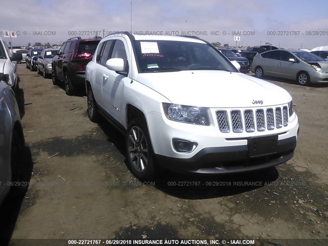 1C4NJCEA0GD537055 - 2016 JEEP COMPASS LATITUDE თეთრი ფოტო 1