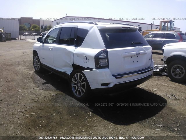 1C4NJCEA0GD537055 - 2016 JEEP COMPASS LATITUDE თეთრი ფოტო 3