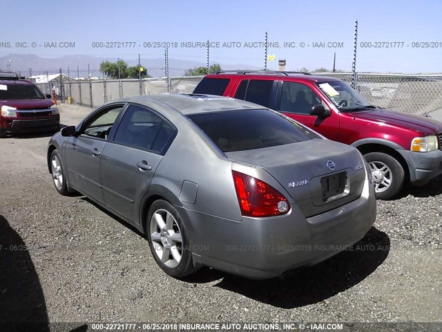 1N4BA41E76C857131 - 2006 NISSAN MAXIMA SE/SL GRAY photo 3