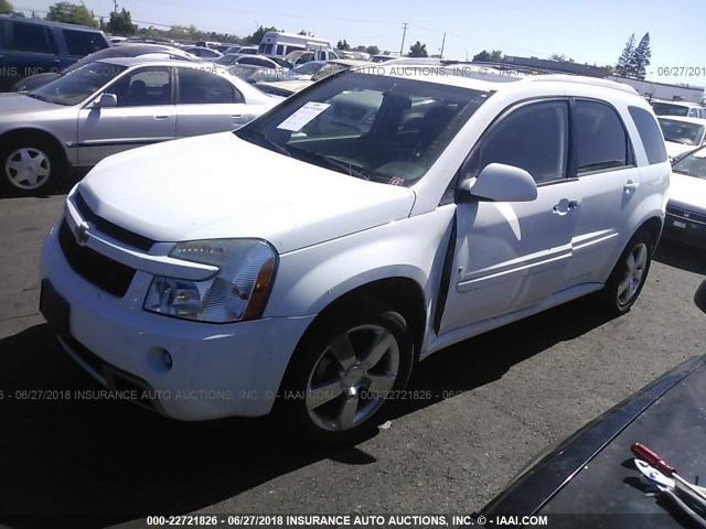 2CNDL037696237108 - 2009 CHEVROLET EQUINOX SPORT WHITE photo 2