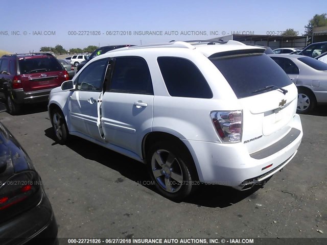 2CNDL037696237108 - 2009 CHEVROLET EQUINOX SPORT WHITE photo 3