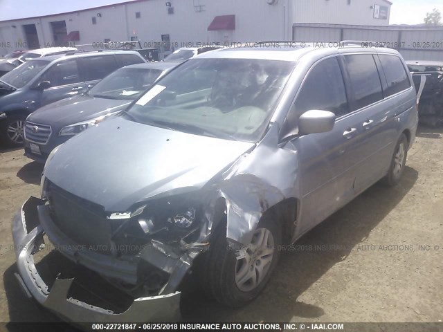 5FNRL38767B119491 - 2007 HONDA ODYSSEY EXL SILVER photo 2