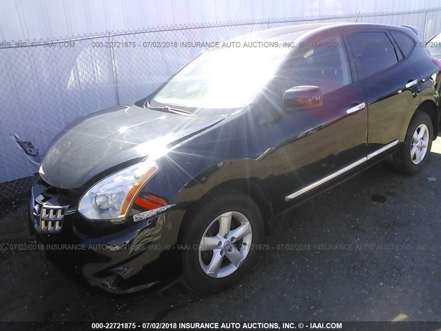 JN8AS5MT1DW525964 - 2013 NISSAN ROGUE S/SV BLACK photo 2