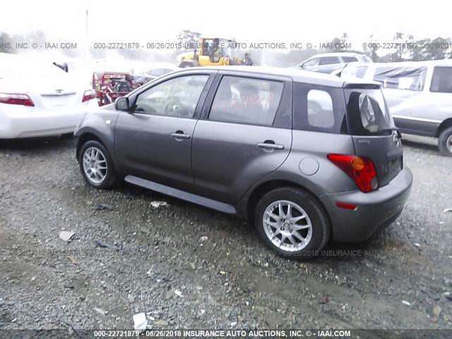 JTKKT624340075356 - 2004 TOYOTA SCION XA GRAY photo 3