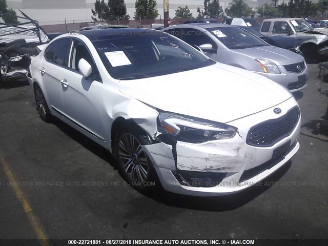 KNALN4D70E5126072 - 2014 KIA CADENZA PREMIUM/LIMITED WHITE photo 1