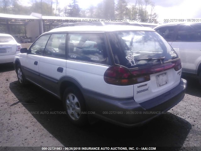 4S3BG6851X7606285 - 1999 SUBARU LEGACY OUTBACK/SSV/LIMITED/30TH WHITE photo 3