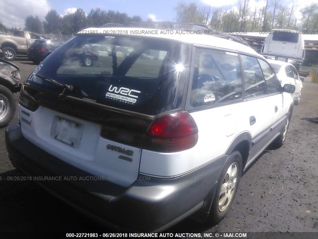 4S3BG6851X7606285 - 1999 SUBARU LEGACY OUTBACK/SSV/LIMITED/30TH WHITE photo 4