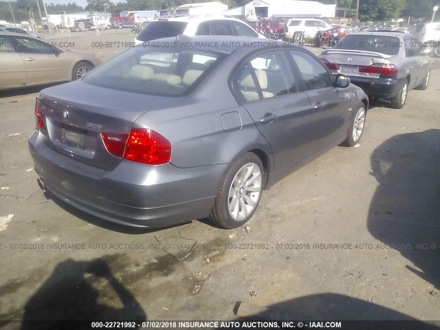 WBAPH7C58BE130649 - 2011 BMW 328 I GRAY photo 4