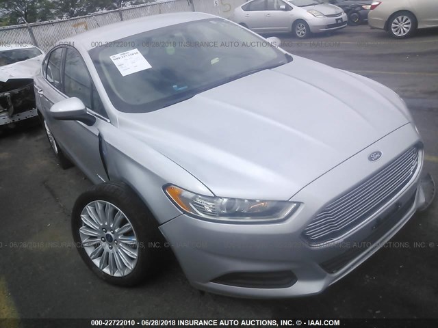 3FA6P0UU0ER220917 - 2014 FORD FUSION S HYBRID SILVER photo 1