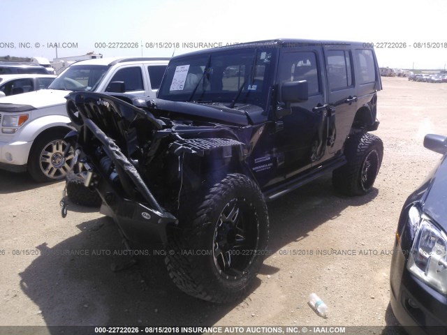 1C4BJWDG7HL709857 - 2017 JEEP WRANGLER UNLIMITE SPORT BLACK photo 2