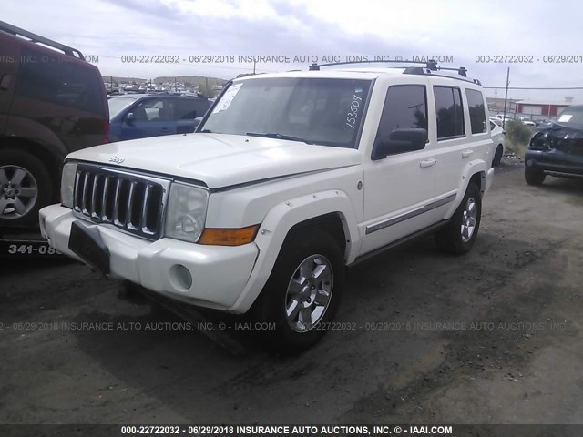 1J8HG58P47C646012 - 2007 JEEP COMMANDER LIMITED WHITE photo 2