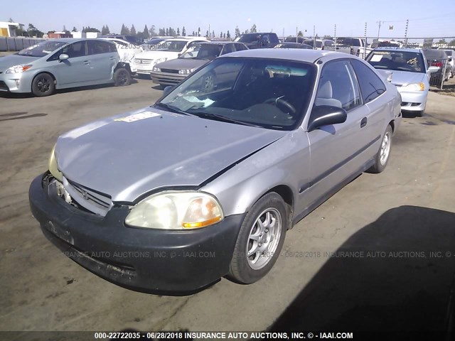 1HGEJ7120WL084213 - 1998 HONDA CIVIC HX SILVER photo 2