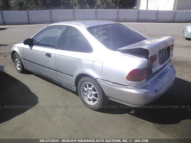 1HGEJ7120WL084213 - 1998 HONDA CIVIC HX SILVER photo 3