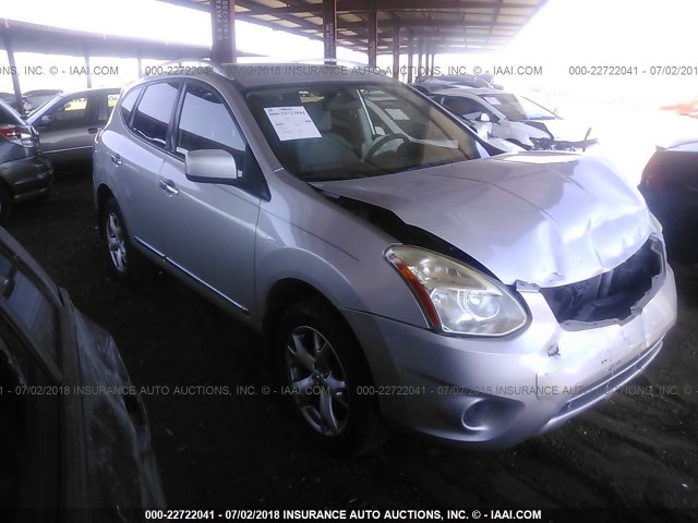 JN8AS5MT5BW567180 - 2011 NISSAN ROGUE S/SV/KROM SILVER photo 1