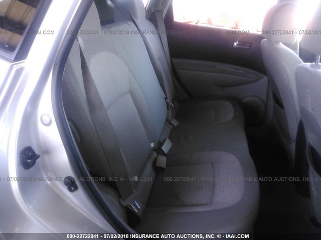 JN8AS5MT5BW567180 - 2011 NISSAN ROGUE S/SV/KROM SILVER photo 8