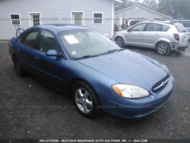 1FAFP55U72A104289 - 2002 FORD TAURUS SES BLUE photo 1