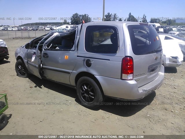 1GNDV23W07D209179 - 2007 CHEVROLET UPLANDER LS SILVER photo 3