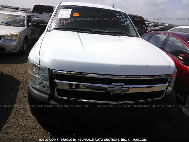 1GCEC14C87Z535476 - 2007 CHEVROLET SILVERADO C1500 WHITE photo 6