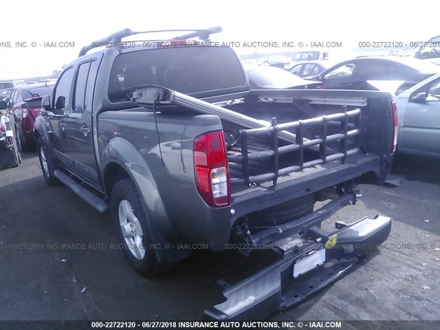 1N6AD07W15C461293 - 2005 NISSAN FRONTIER CREW CAB LE/SE/OFF ROAD GRAY photo 3