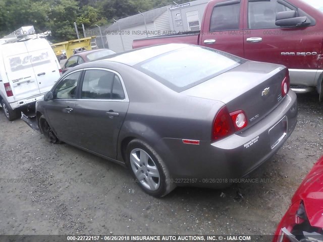 1G1ZA5EU2BF366855 - 2011 CHEVROLET MALIBU LS 灰色 照片 3