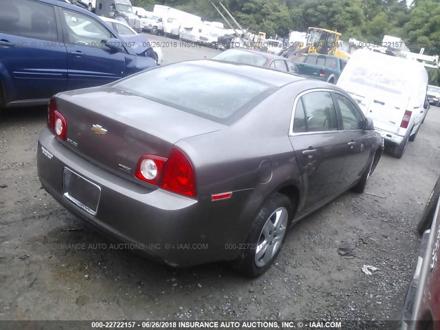 1G1ZA5EU2BF366855 - 2011 CHEVROLET MALIBU LS 灰色 照片 4