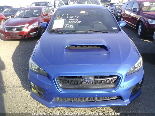 JF1VA1F67H9818245 - 2017 SUBARU WRX PREMIUM BLUE photo 6