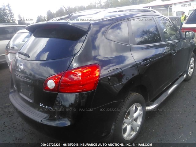 JN8AS58V89W182895 - 2009 NISSAN ROGUE S/SL BLACK photo 4