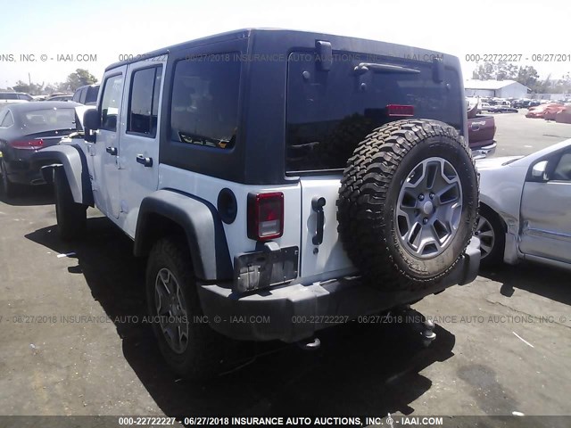 1C4BJWDG2FL588264 - 2015 JEEP WRANGLER UNLIMITE SPORT WHITE photo 3