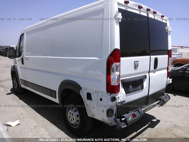 3C6TRVAG9HE524995 - 2017 RAM PROMASTER 1500 1500 STANDARD WHITE photo 3