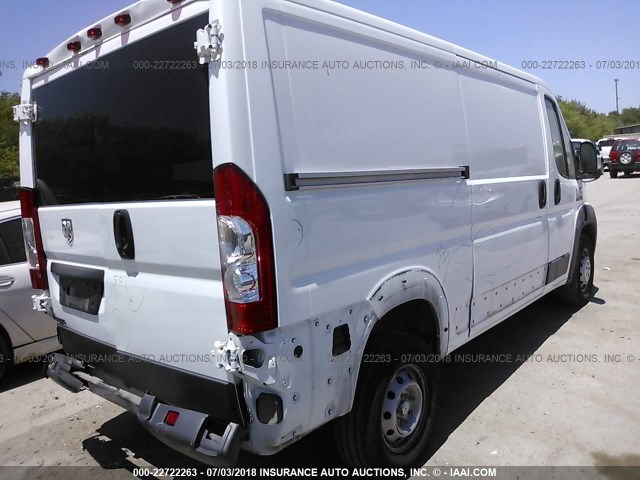 3C6TRVAG9HE524995 - 2017 RAM PROMASTER 1500 1500 STANDARD WHITE photo 4