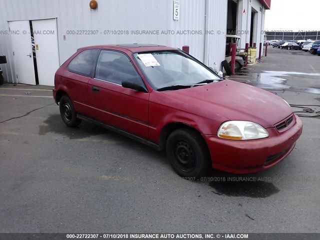 2HGEJ6425TH117379 - 1996 HONDA CIVIC CX RED photo 1