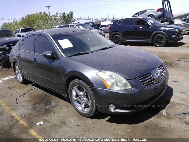 1N4BA41E04C906019 - 2004 NISSAN MAXIMA SE/SL GRAY photo 1