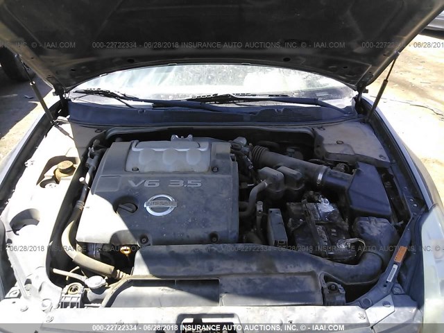 1N4BA41E04C906019 - 2004 NISSAN MAXIMA SE/SL GRAY photo 10