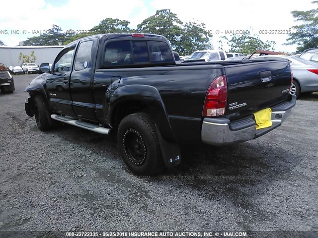 5TEUU42N66Z180096 - 2006 TOYOTA TACOMA ACCESS CAB Schwarz Foto 3