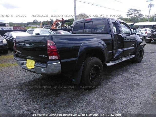 5TEUU42N66Z180096 - 2006 TOYOTA TACOMA ACCESS CAB Schwarz Foto 4