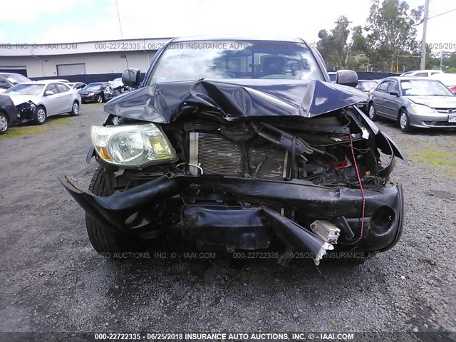5TEUU42N66Z180096 - 2006 TOYOTA TACOMA ACCESS CAB Schwarz Foto 6
