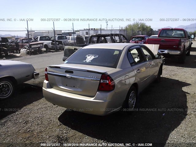 1G1ZT52874F232962 - 2004 CHEVROLET MALIBU LS 金色 照片 4