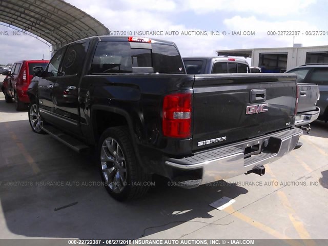 3GTU2VEC1EG555182 - 2014 GMC SIERRA K1500 SLT BLACK photo 3