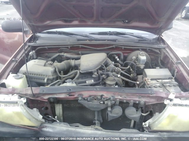 5TETX22N77Z416831 - 2007 TOYOTA TACOMA ACCESS CAB Rot Foto 10