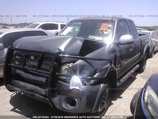 5TBBT44115S456760 - 2005 TOYOTA TUNDRA ACCESS CAB SR5 GRAY photo 2