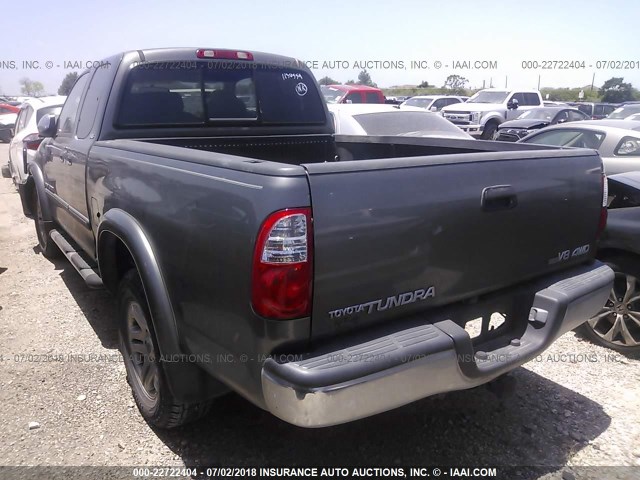 5TBBT44115S456760 - 2005 TOYOTA TUNDRA ACCESS CAB SR5 GRAY photo 3