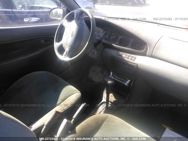 KNJLT05H1S6130126 - 1995 FORD ASPIRE SILVER photo 5