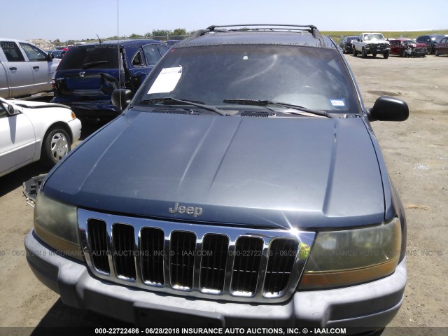 1J4GW48S71C698952 - 2001 JEEP GRAND CHEROKEE LAREDO BLUE photo 6