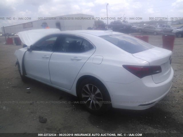 19UUB1F56FA027213 - 2015 ACURA TLX TECH WHITE photo 3