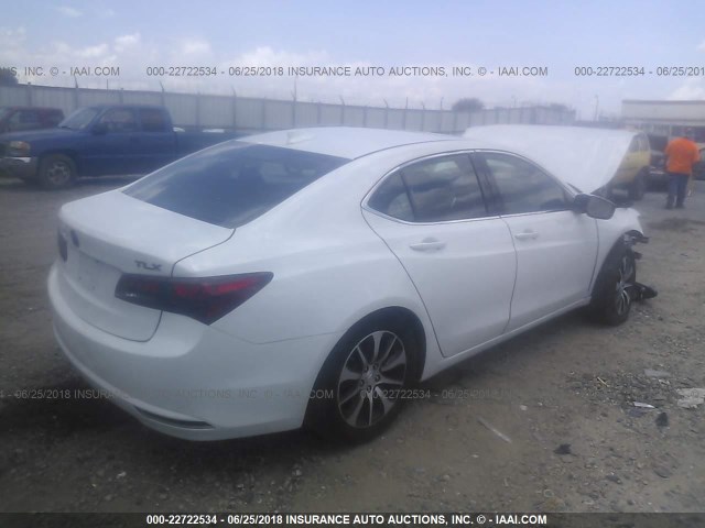 19UUB1F56FA027213 - 2015 ACURA TLX TECH WHITE photo 4