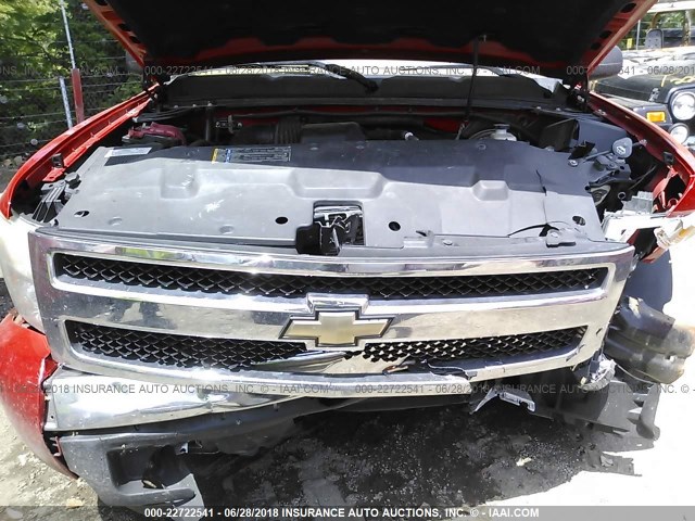 1GCEC14X07Z644906 - 2007 CHEVROLET SILVERADO C1500 CLASSIC RED photo 10