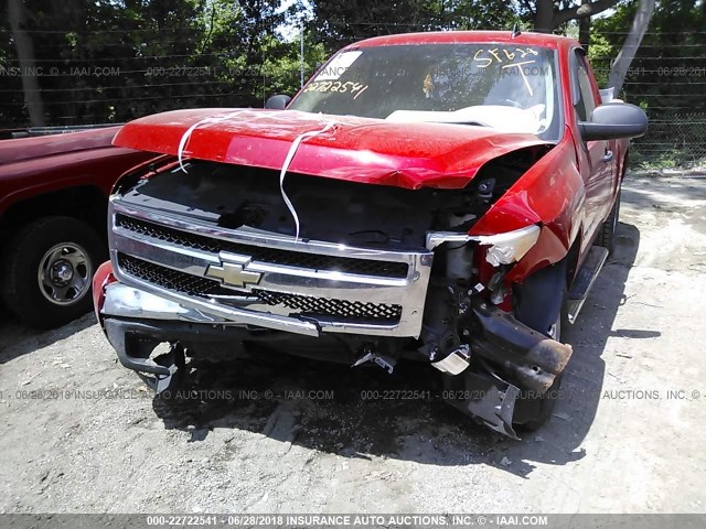 1GCEC14X07Z644906 - 2007 CHEVROLET SILVERADO C1500 CLASSIC RED photo 6